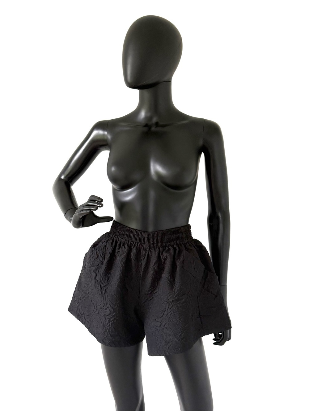 High Waist Wide Leg Summer Bell Shorts Jacquard Floral High Rise Casual Pants
